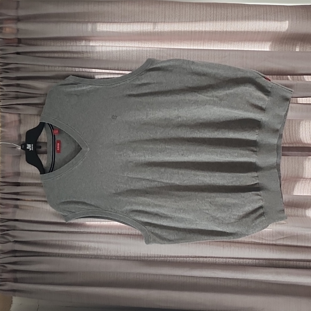 IZOD Mens Sweater Vest Grey Size 2XLT